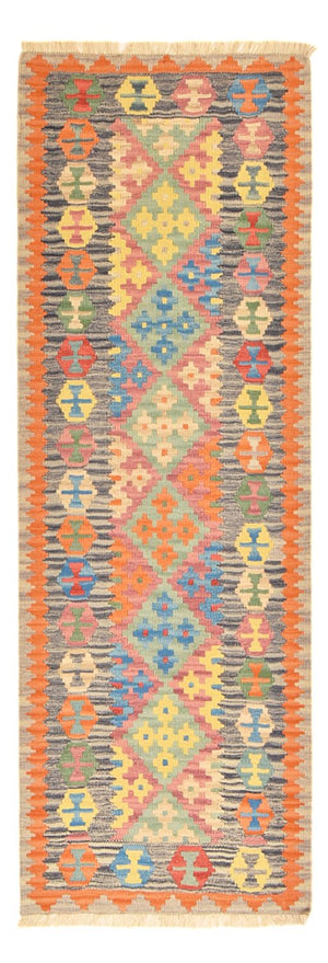Løber Kelim-tæppe - orientalsk - 237 x 84 cm - flerfarvet