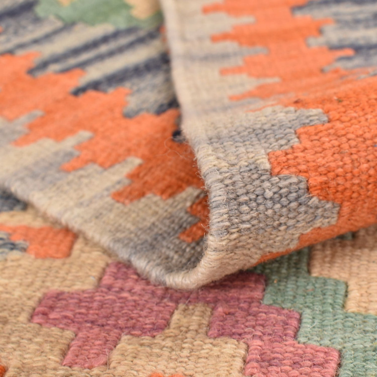 Løber Kelim-tæppe - orientalsk - 237 x 84 cm - flerfarvet