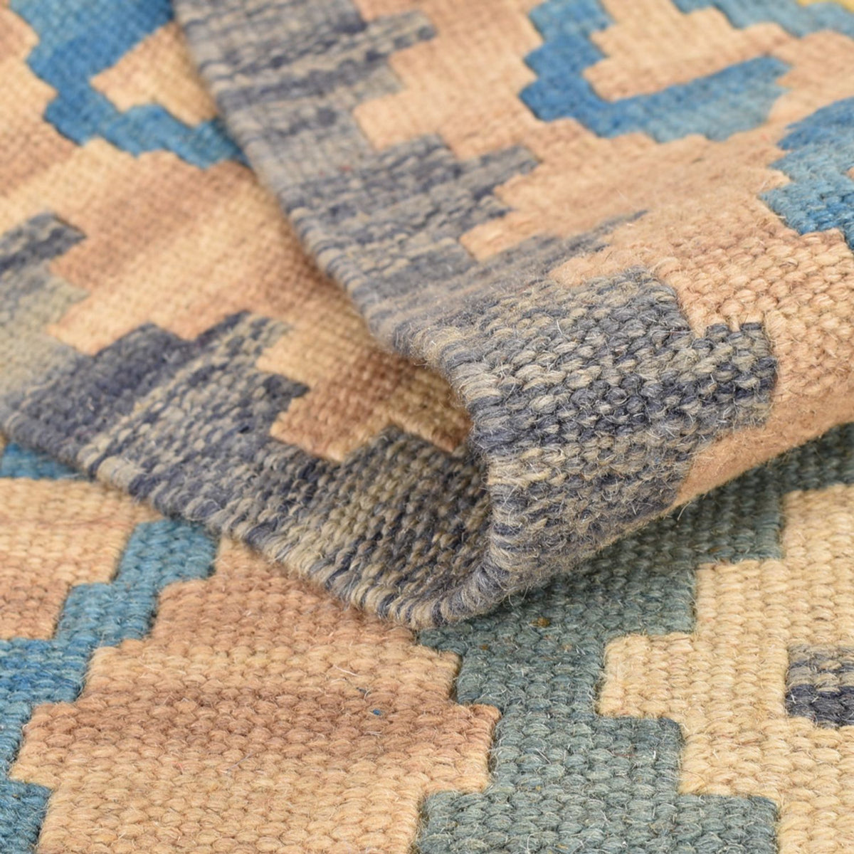 Løber Kelim-tæppe - orientalsk - 192 x 80 cm - flerfarvet