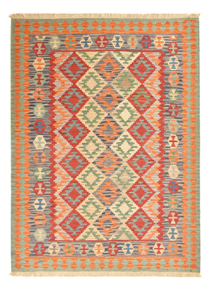 Kelim-tæppe - orientalsk - 229 x 175 cm - flerfarvet