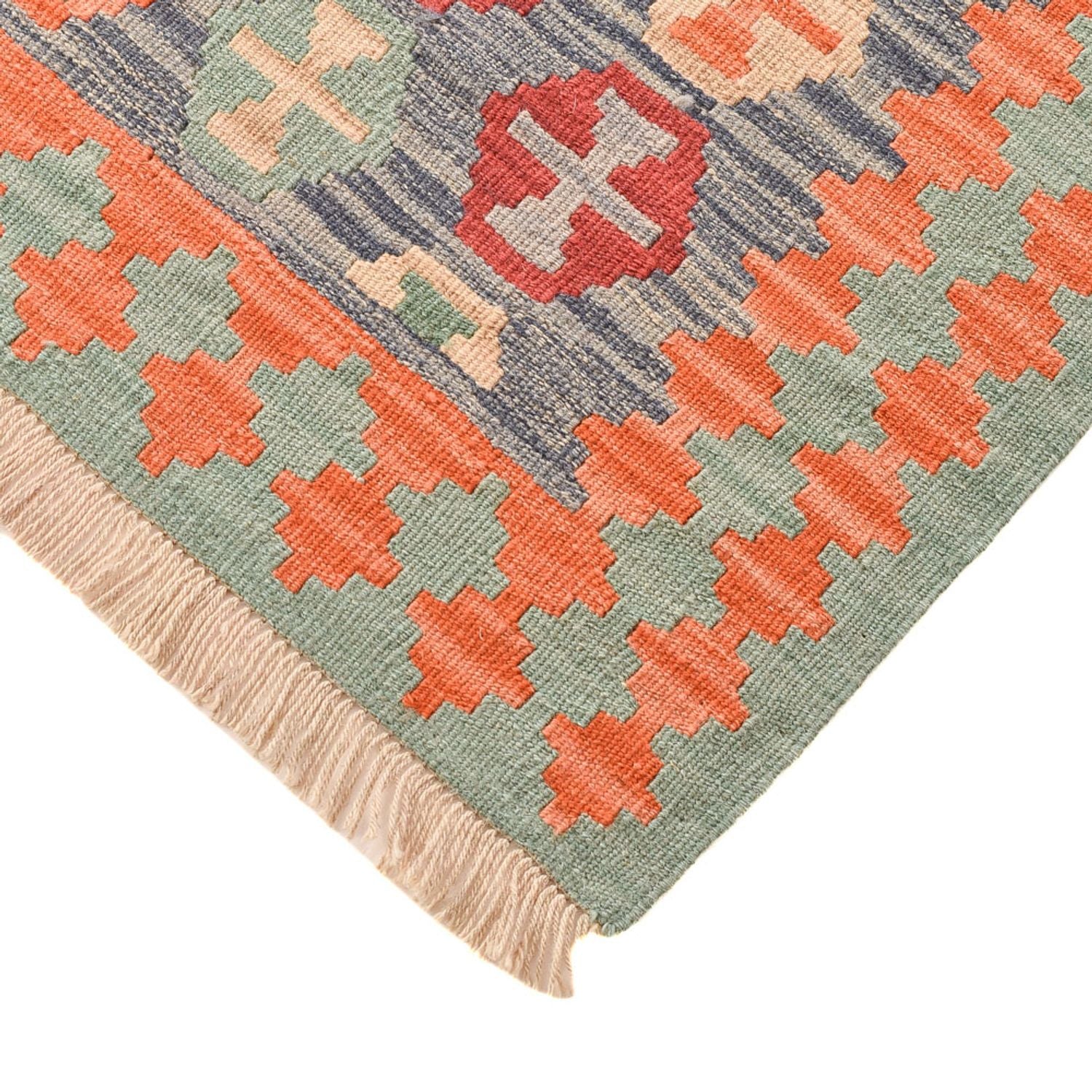 Kelim-tæppe - orientalsk - 229 x 175 cm - flerfarvet