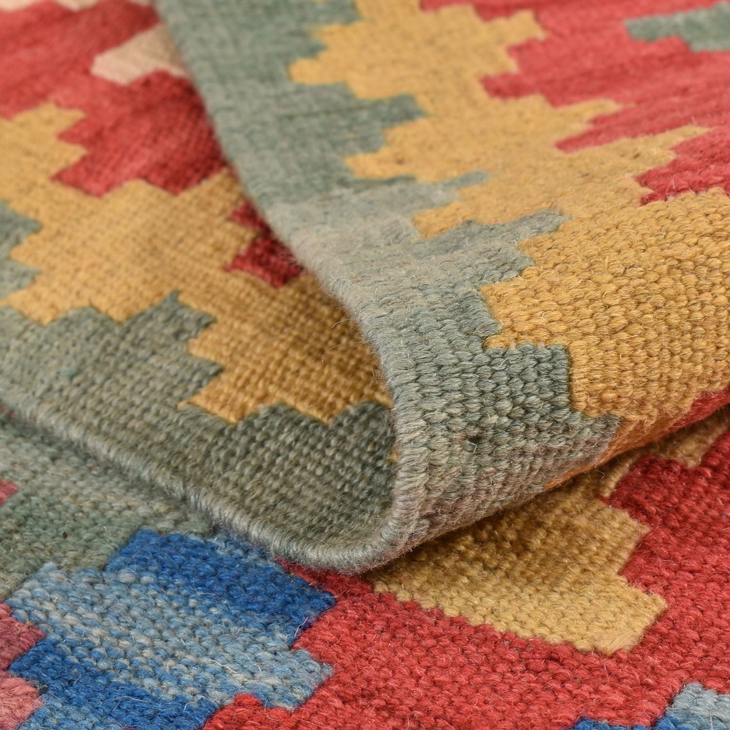 Kelim-tæppe - orientalsk - 235 x 172 cm - flerfarvet