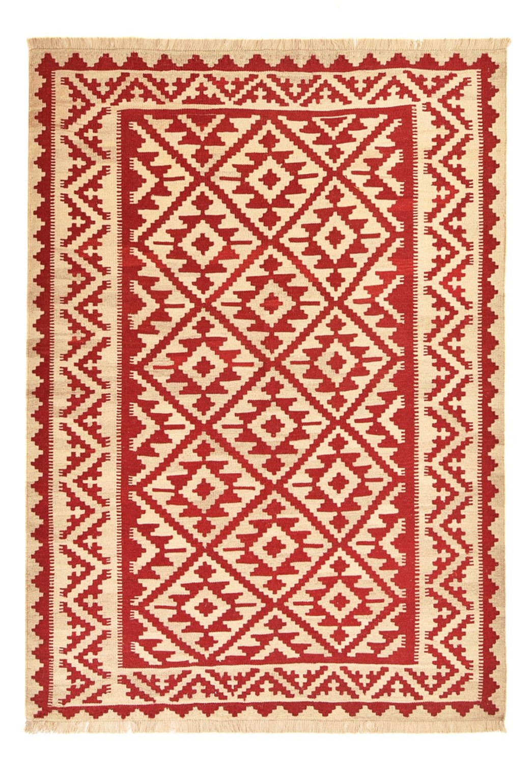 Kelim-tæppe - orientalsk - 248 x 180 cm - flerfarvet