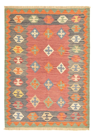 Kelim-tæppe - orientalsk - 209 x 151 cm - flerfarvet