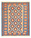 Kelim-tæppe - orientalsk - 193 x 164 cm - flerfarvet