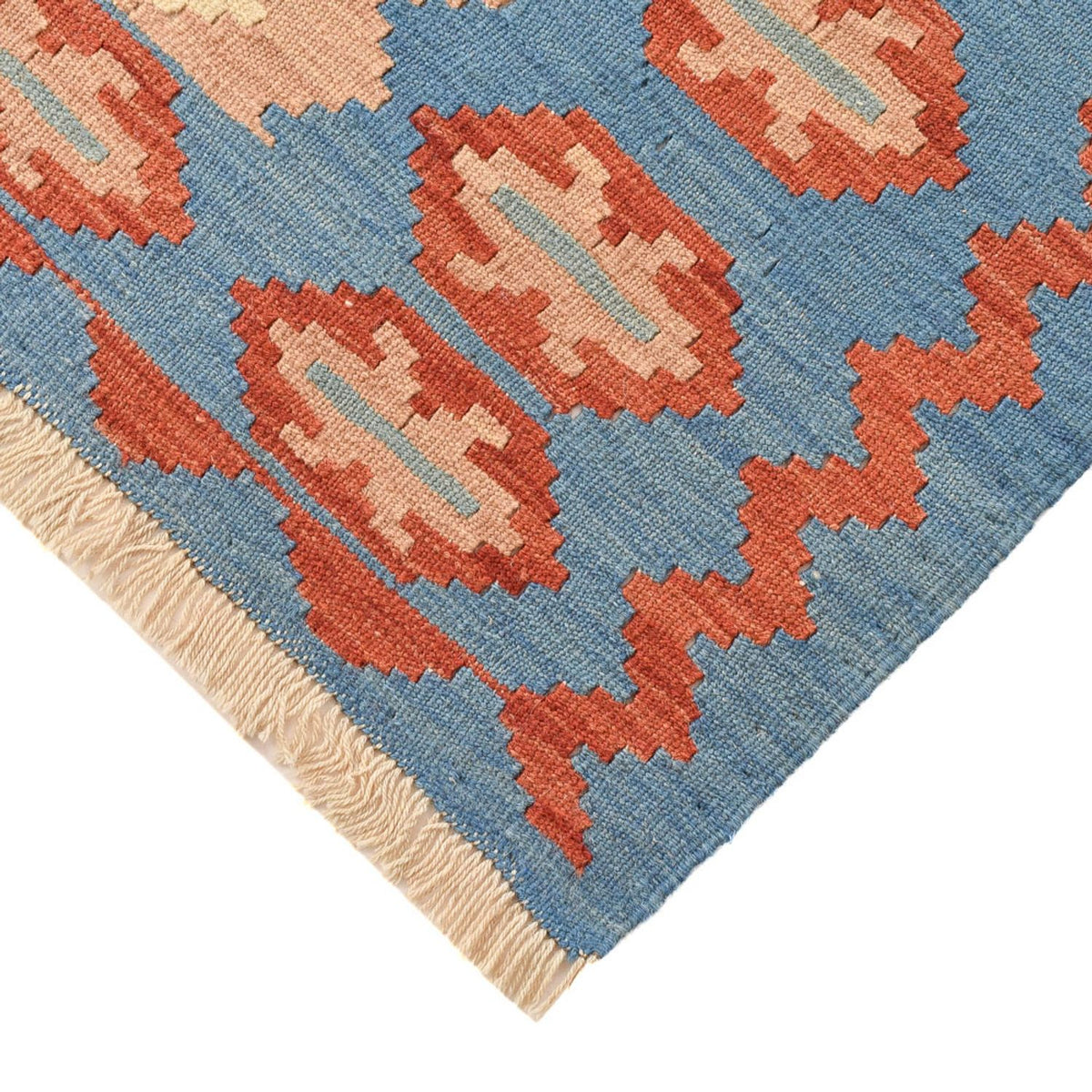 Kelim-tæppe - orientalsk - 193 x 164 cm - flerfarvet