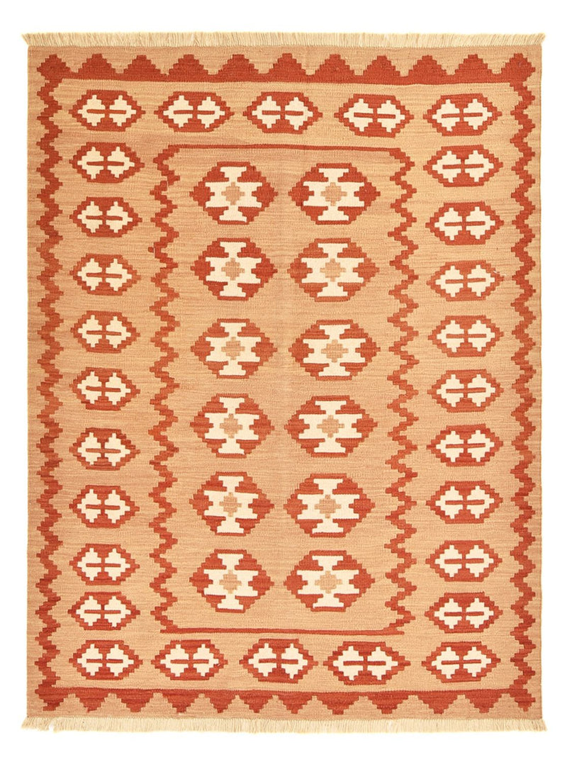 Kelim-tæppe - orientalsk - 197 x 151 cm - flerfarvet