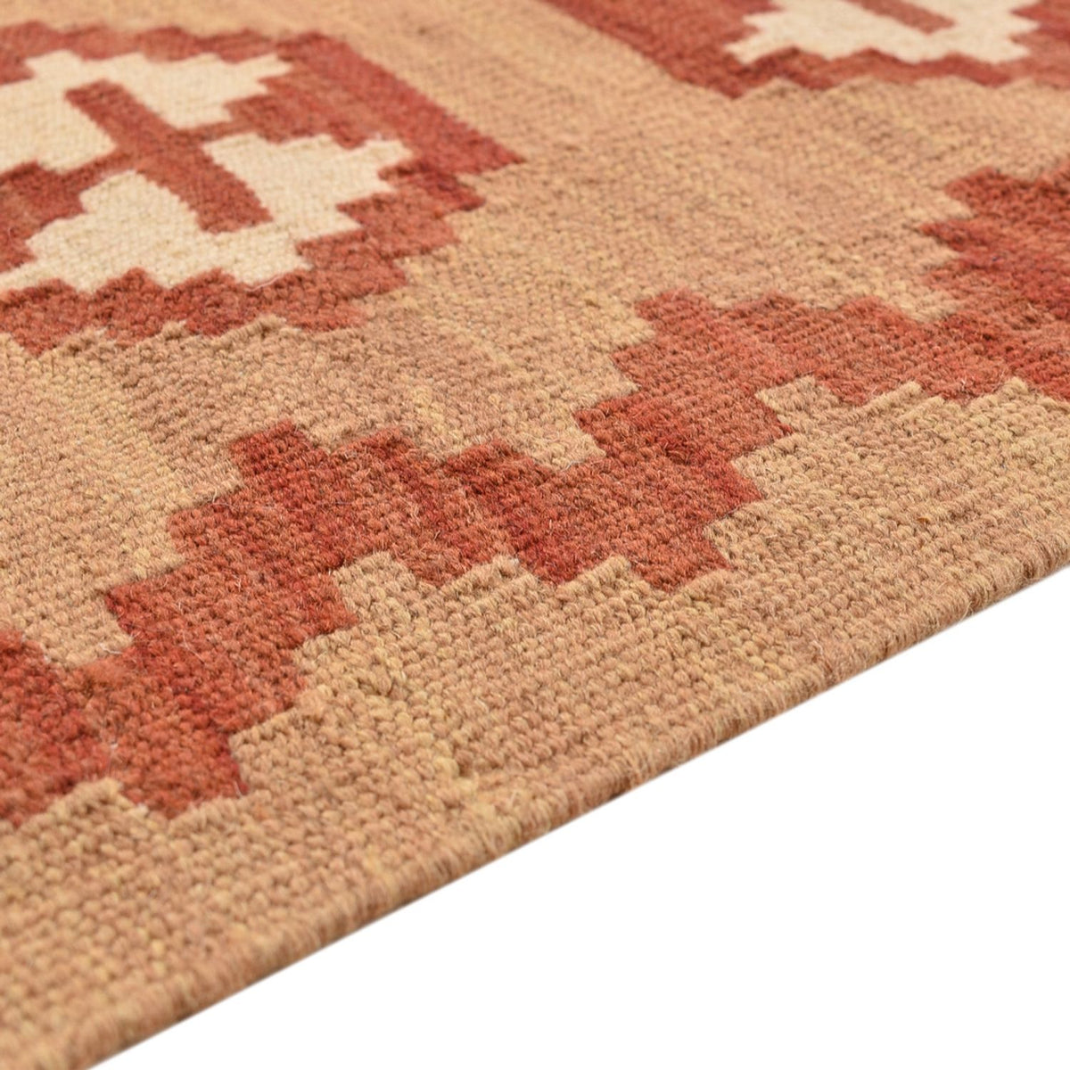 Kelim-tæppe - orientalsk - 197 x 151 cm - flerfarvet