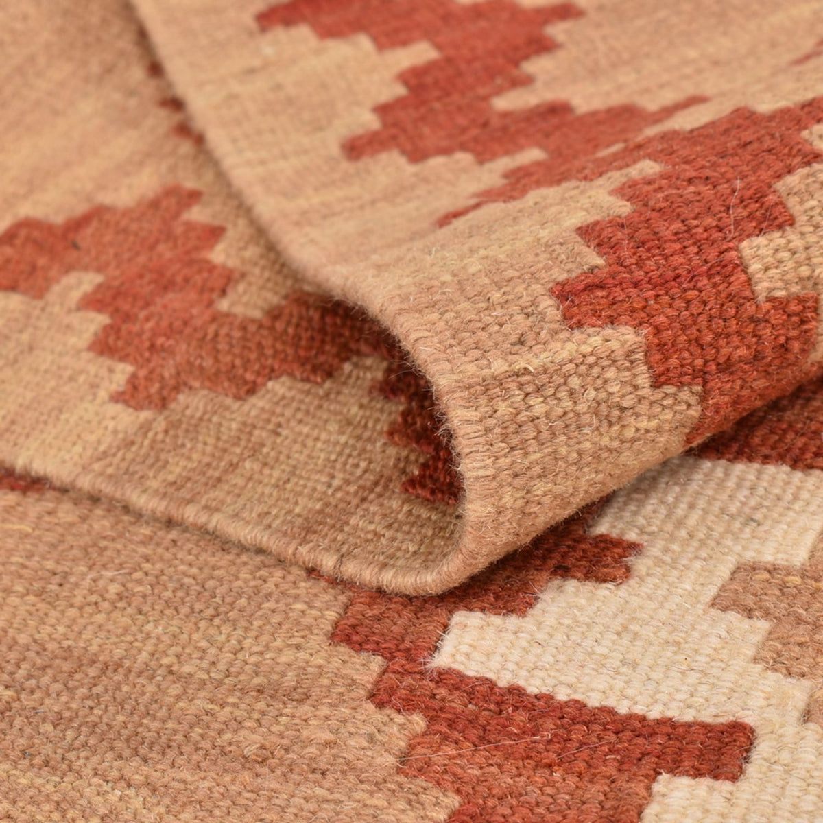 Kelim-tæppe - orientalsk - 197 x 151 cm - flerfarvet