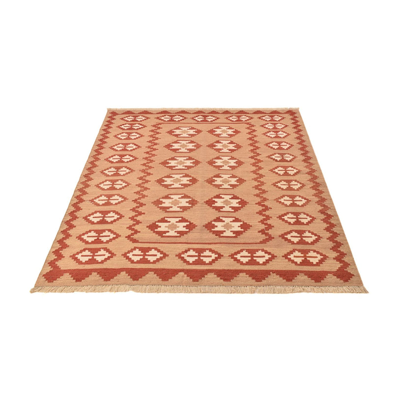 Kelim-tæppe - orientalsk - 197 x 151 cm - flerfarvet