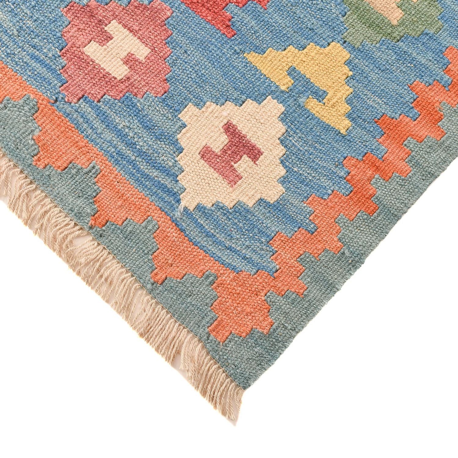 Kelim-tæppe - orientalsk - 203 x 157 cm - flerfarvet