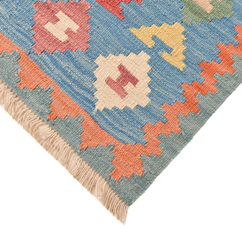 Kelim-tæppe - orientalsk - 203 x 157 cm - flerfarvet