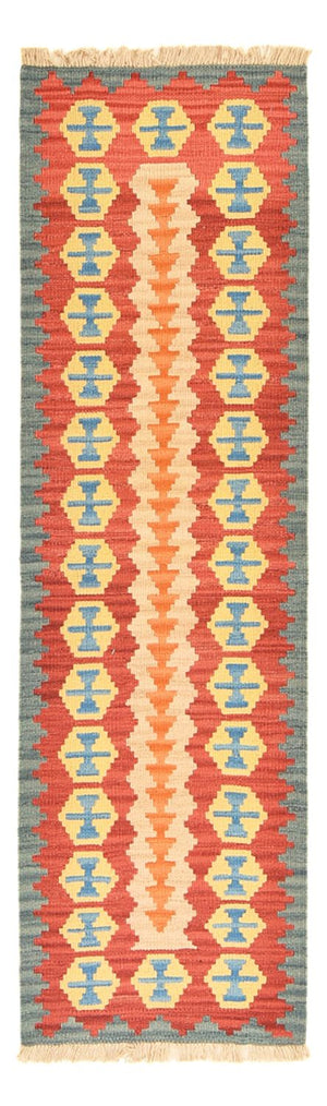 Løber Kelim-tæppe - orientalsk - 201 x 58 cm - flerfarvet
