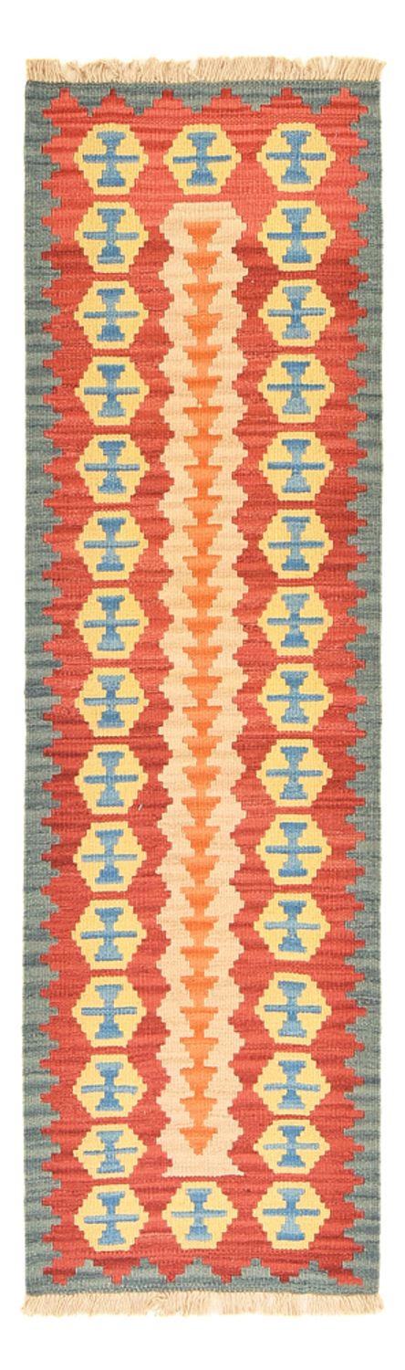 Løber Kelim-tæppe - orientalsk - 201 x 58 cm - flerfarvet
