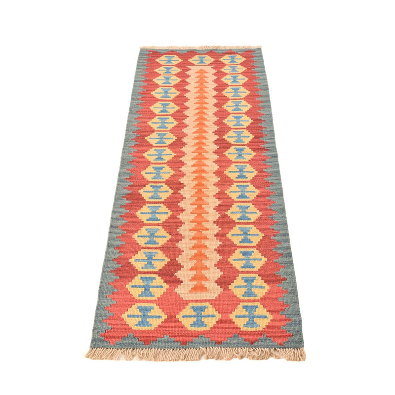 Løber Kelim-tæppe - orientalsk - 201 x 58 cm - flerfarvet