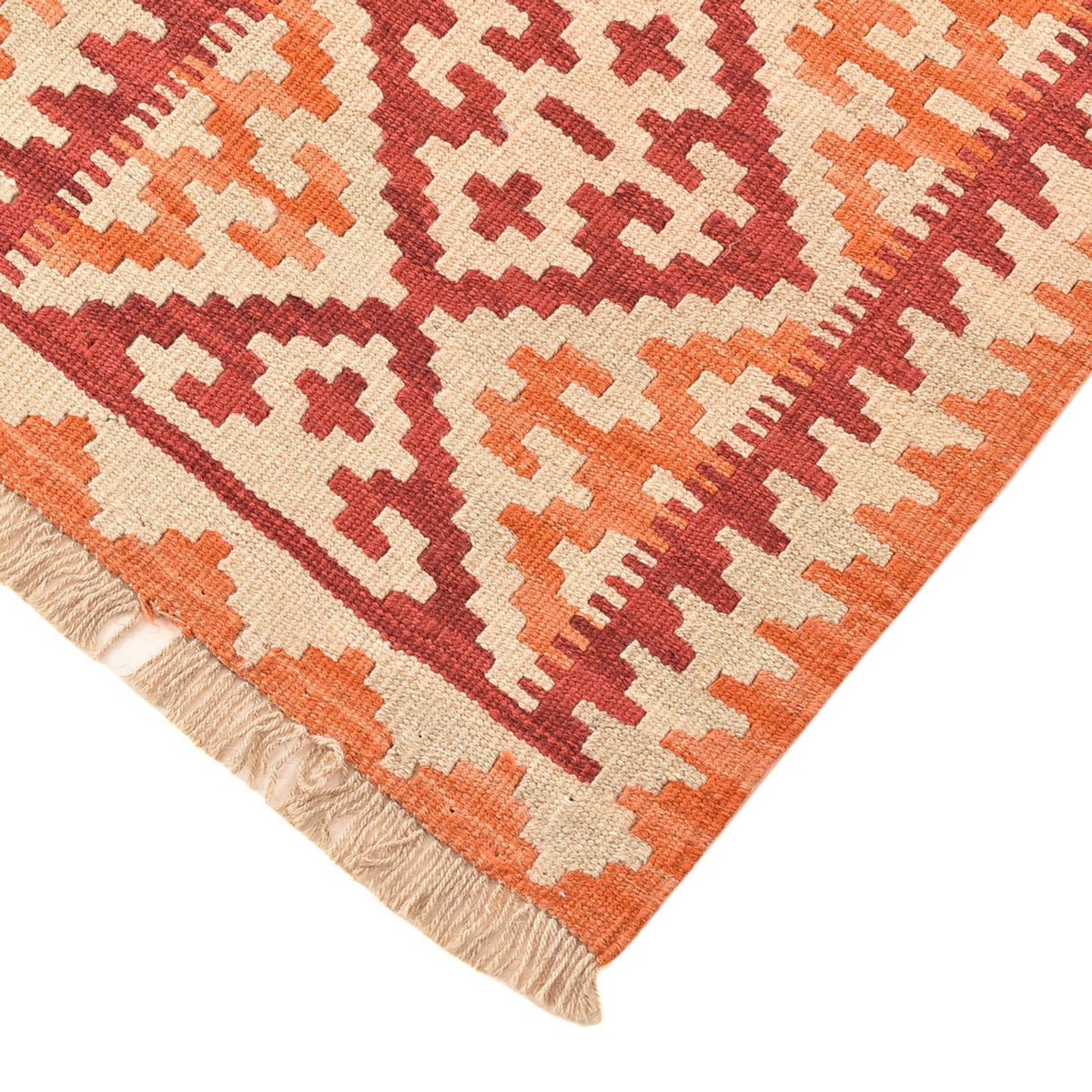 Løber Kelim-tæppe - orientalsk - 191 x 58 cm - flerfarvet