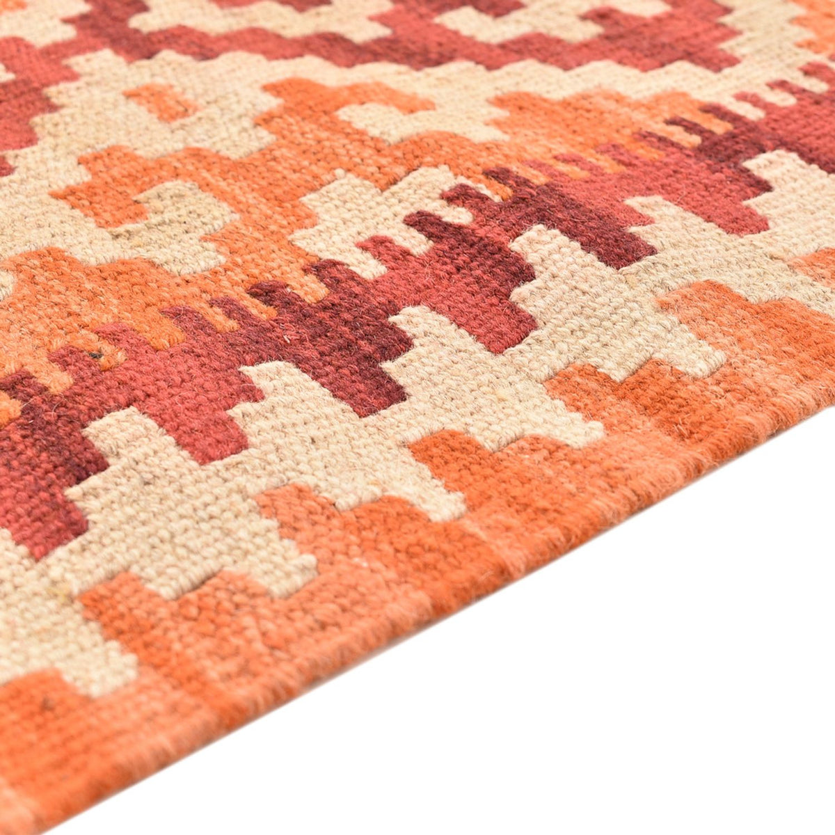 Løber Kelim-tæppe - orientalsk - 191 x 58 cm - flerfarvet