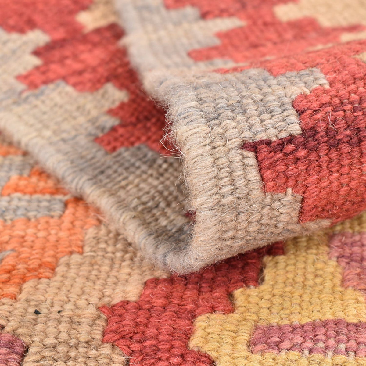 Løber Kelim-tæppe - orientalsk - 192 x 56 cm - flerfarvet