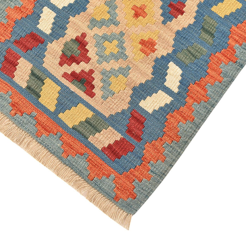 Løber Kelim-tæppe - orientalsk - 210 x 67 cm - flerfarvet