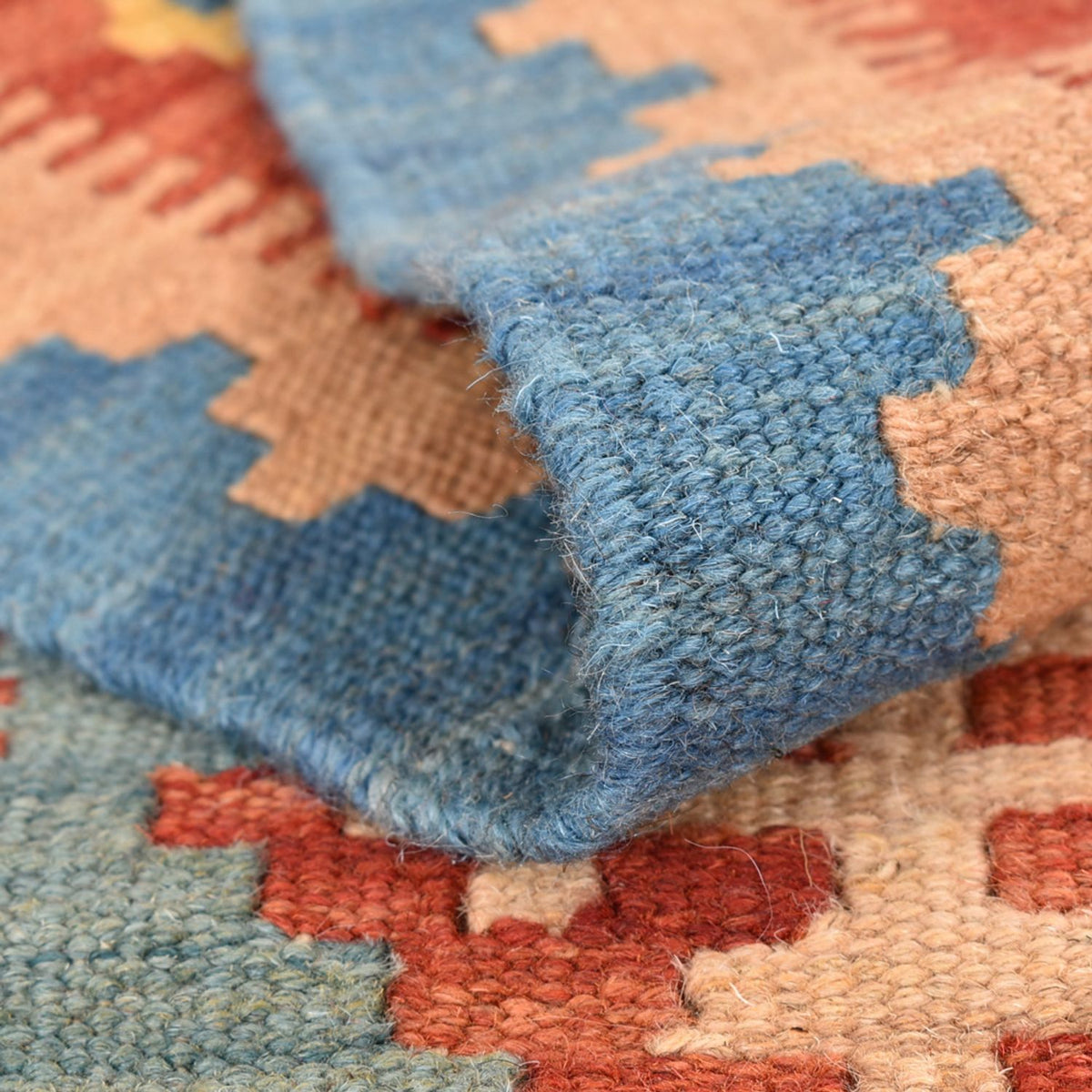 Løber Kelim-tæppe - orientalsk - 198 x 61 cm - flerfarvet