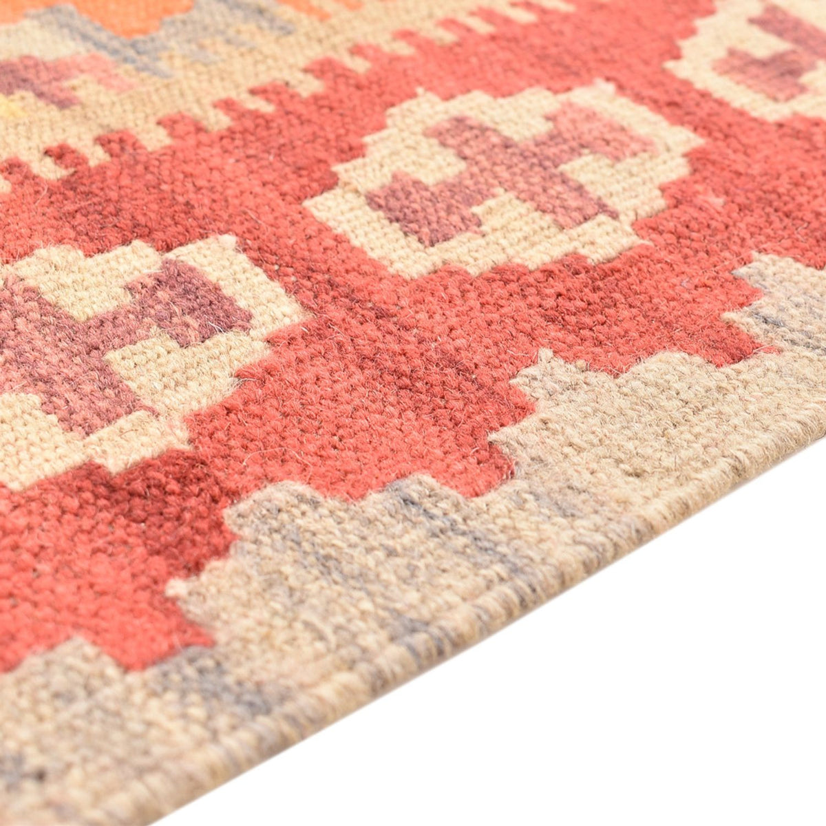 Løber Kelim-tæppe - orientalsk - 198 x 63 cm - flerfarvet