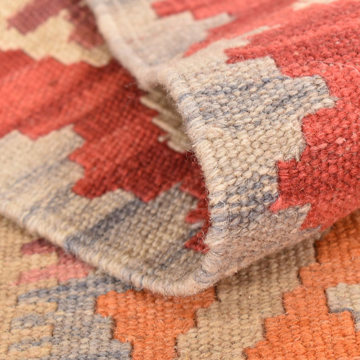 Løber Kelim-tæppe - orientalsk - 198 x 63 cm - flerfarvet