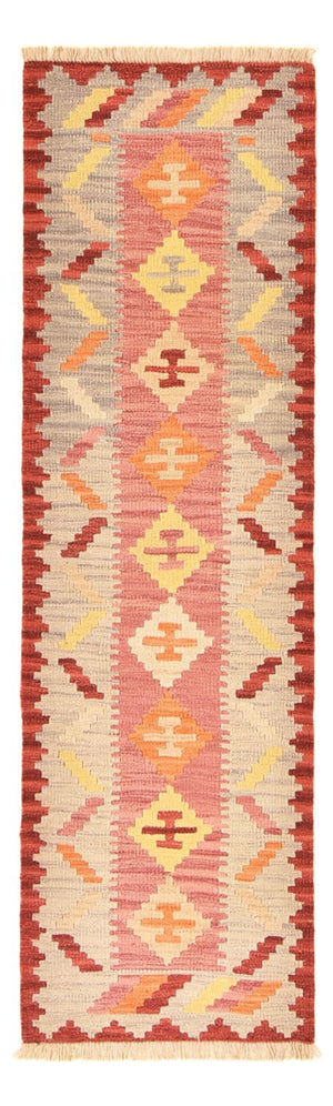 Løber Kelim-tæppe - orientalsk - 204 x 61 cm - flerfarvet