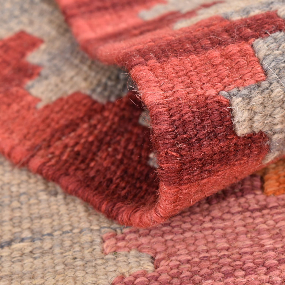 Løber Kelim-tæppe - orientalsk - 204 x 61 cm - flerfarvet