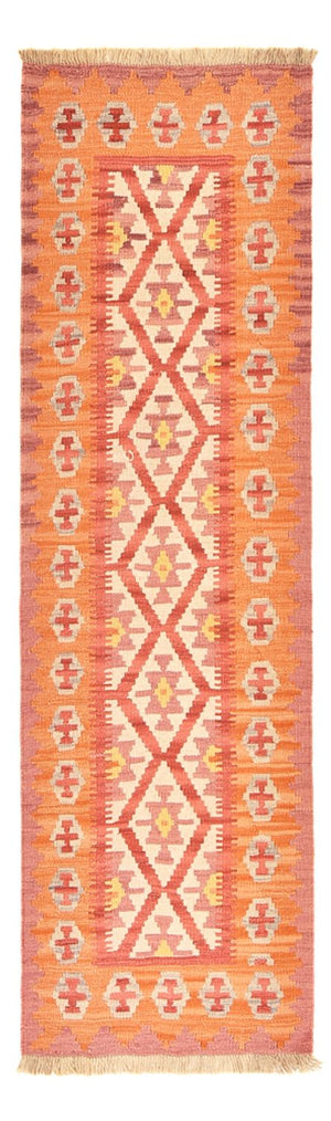 Løber Kelim-tæppe - orientalsk - 201 x 61 cm - flerfarvet