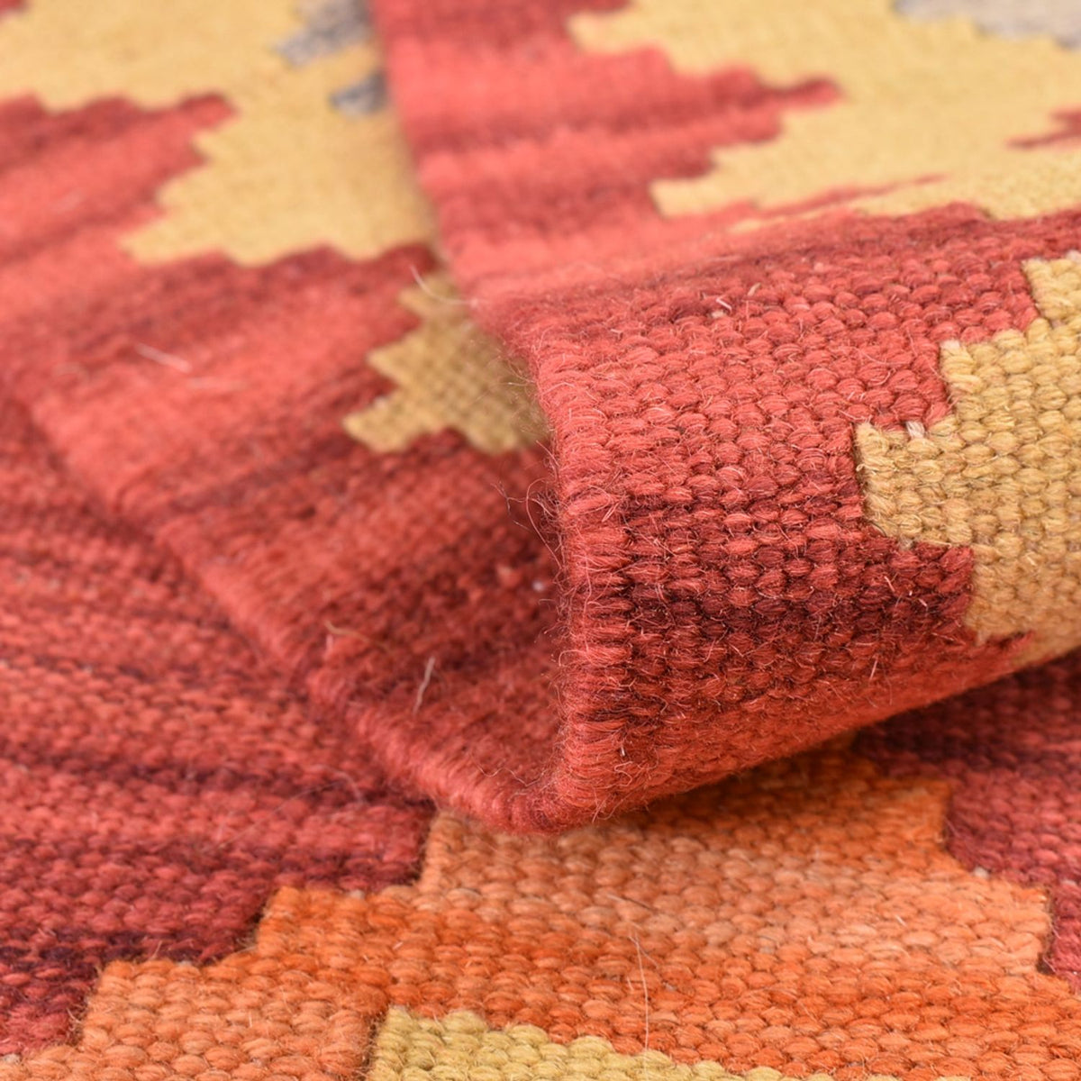 Løber Kelim-tæppe - orientalsk - 197 x 60 cm - flerfarvet