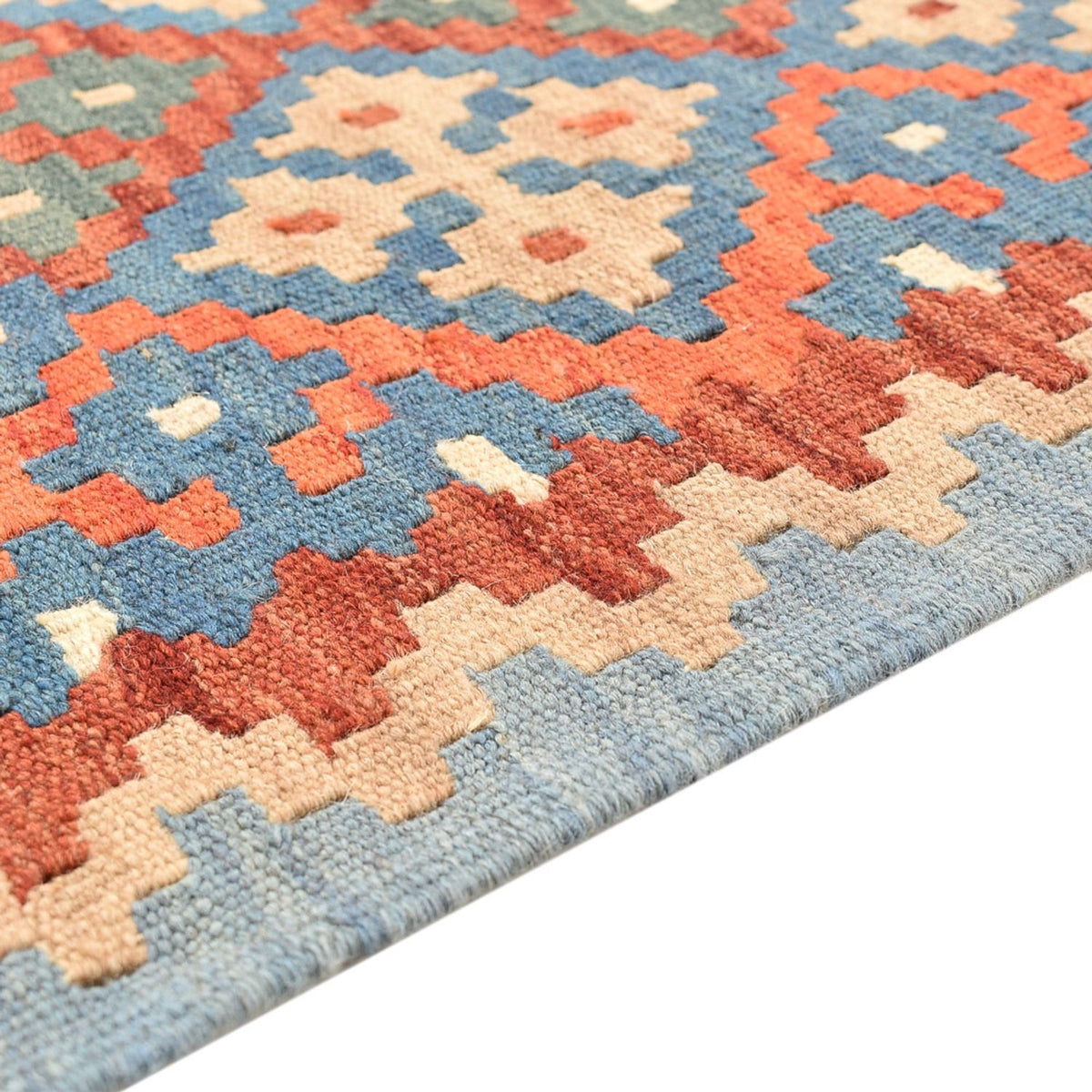 Løber Kelim-tæppe - orientalsk - 193 x 64 cm - flerfarvet