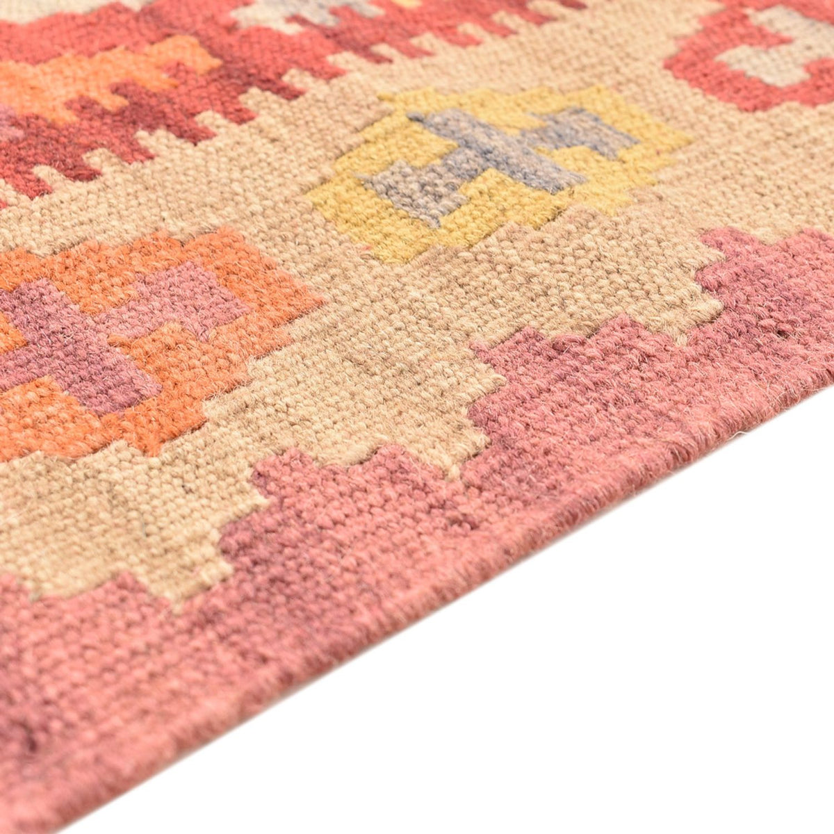 Løber Kelim-tæppe - orientalsk - 195 x 59 cm - flerfarvet