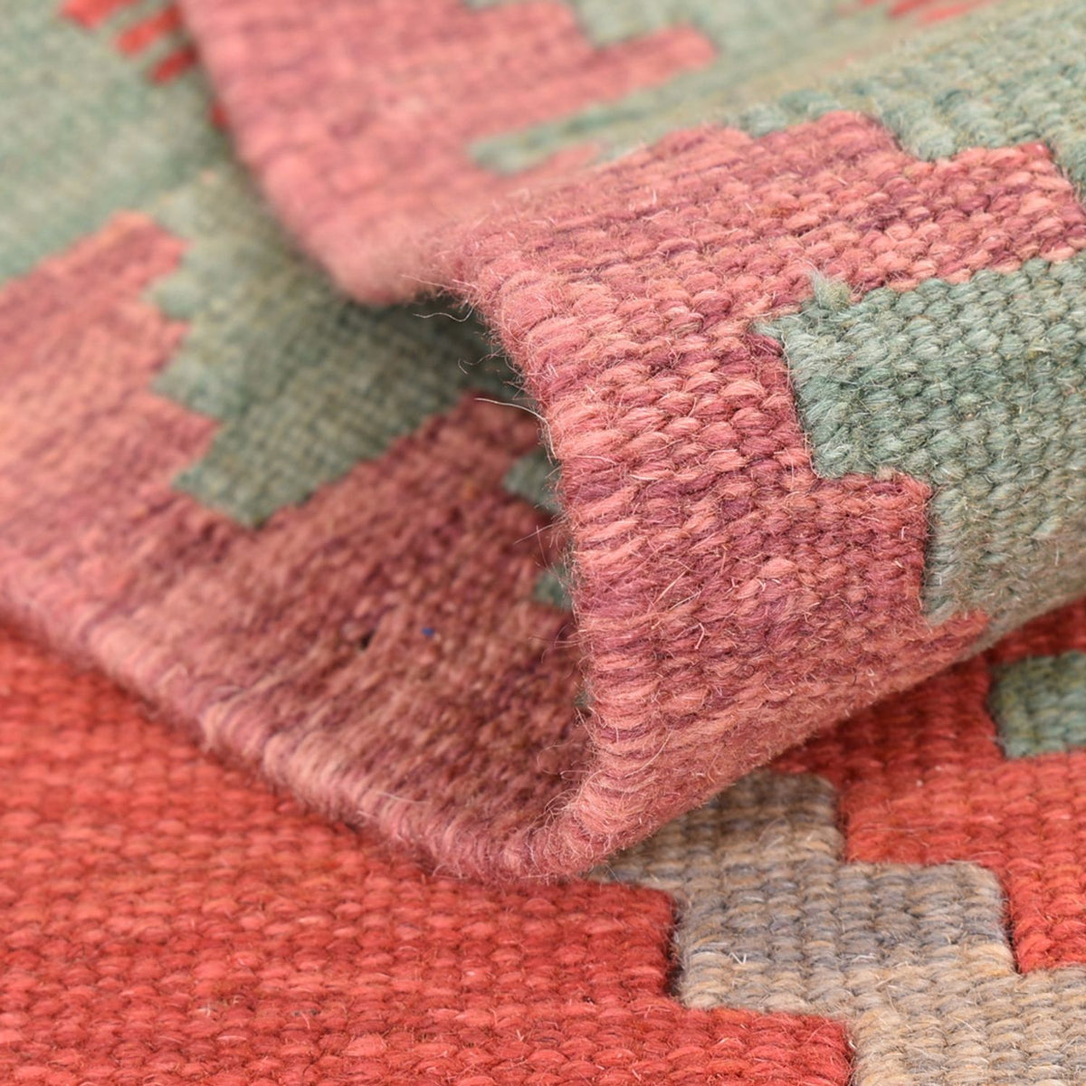 Løber Kelim-tæppe - orientalsk - 193 x 58 cm - flerfarvet