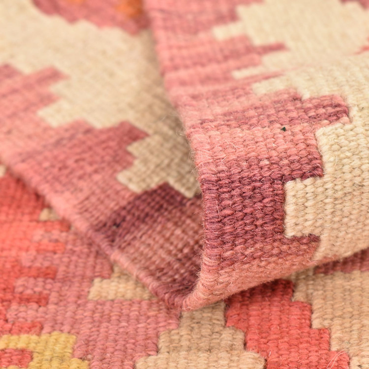 Løber Kelim-tæppe - orientalsk - 201 x 60 cm - flerfarvet