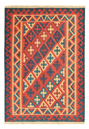 Kelim-tæppe - orientalsk - 209 x 156 cm - flerfarvet