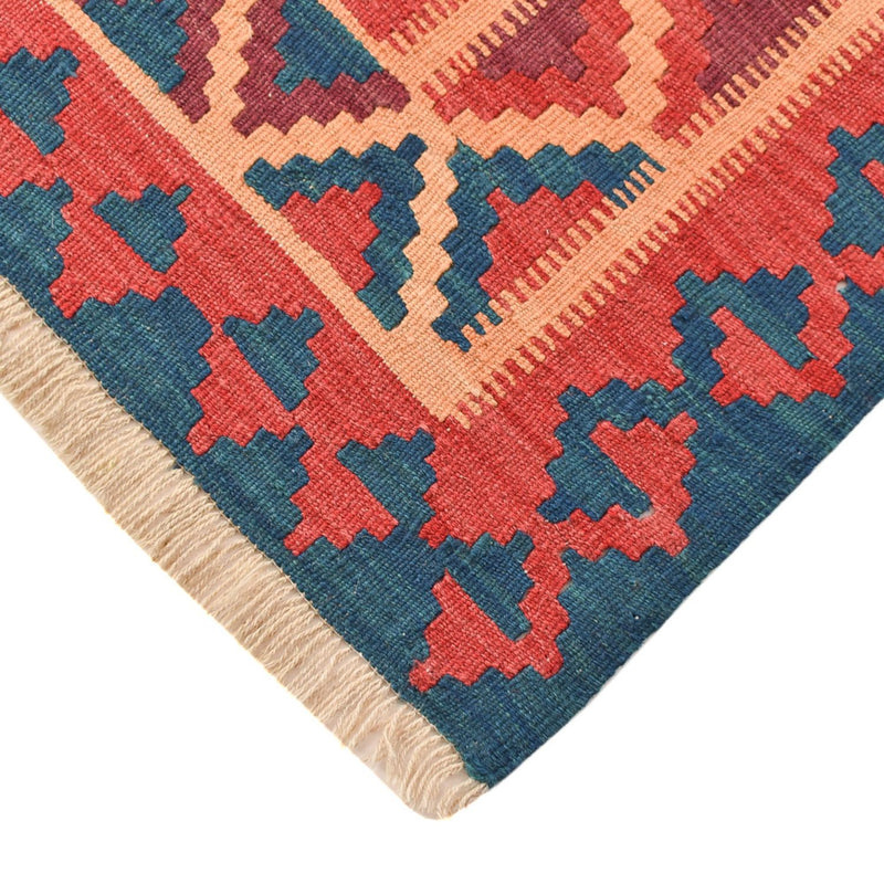 Kelim-tæppe - orientalsk - 209 x 156 cm - flerfarvet