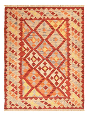 Kelim-tæppe - orientalsk - 205 x 156 cm - flerfarvet