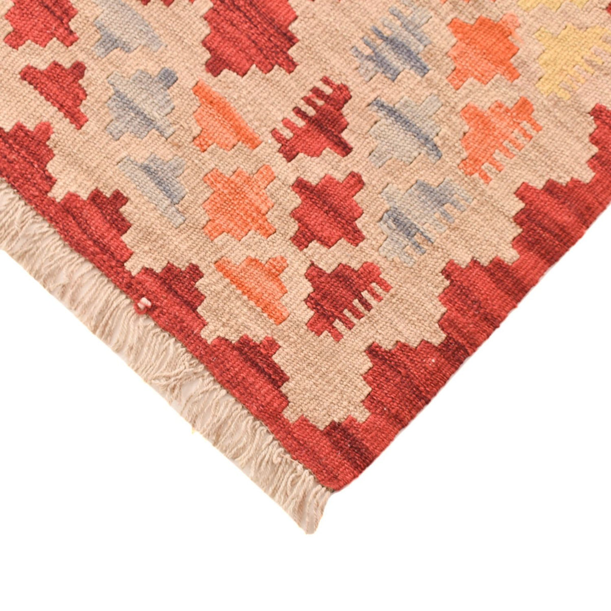 Kelim-tæppe - orientalsk - 205 x 156 cm - flerfarvet