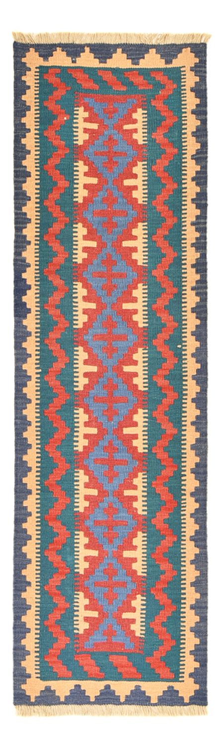 Løber Kelim-tæppe - orientalsk - 210 x 62 cm - flerfarvet