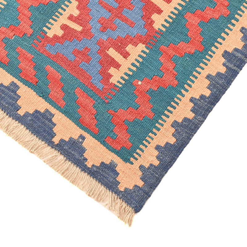 Løber Kelim-tæppe - orientalsk - 210 x 62 cm - flerfarvet