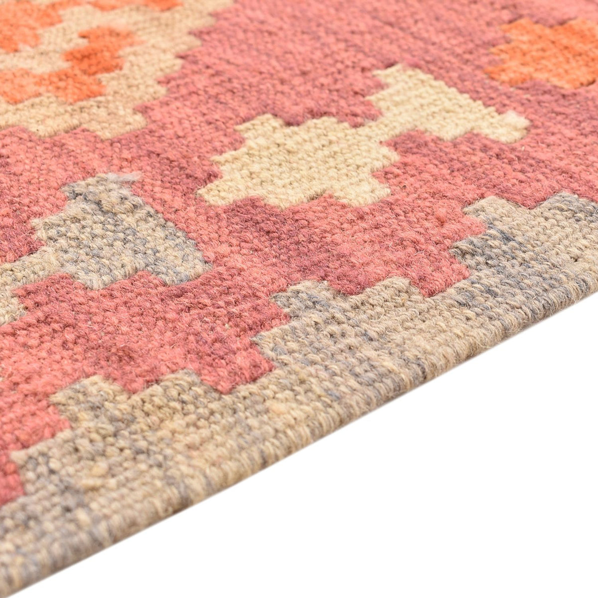 Løber Kelim-tæppe - orientalsk - 197 x 63 cm - flerfarvet