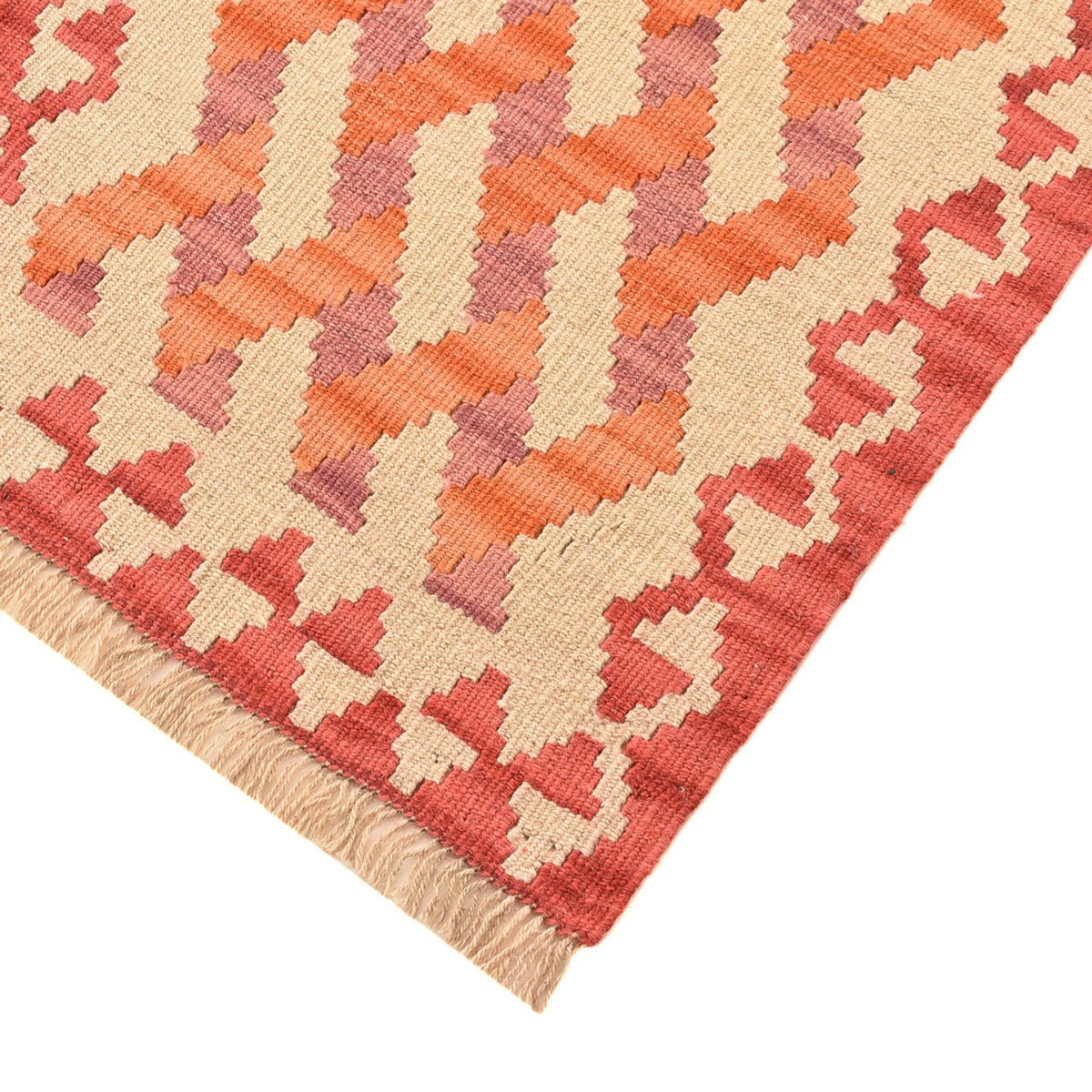 Løber Kelim-tæppe - orientalsk - 190 x 58 cm - flerfarvet