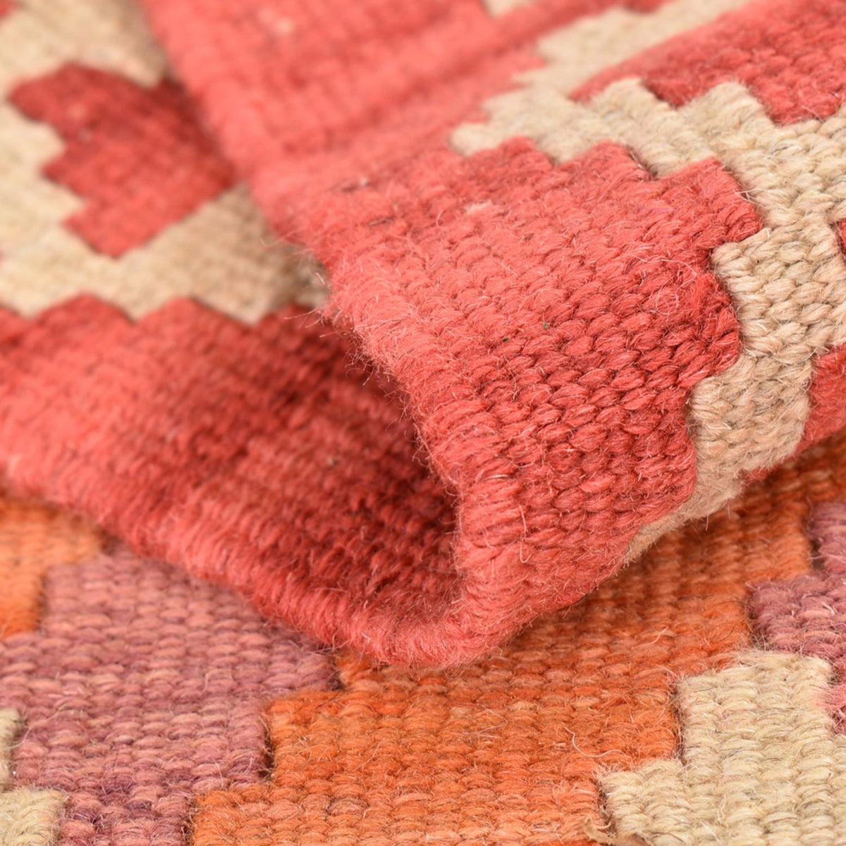 Løber Kelim-tæppe - orientalsk - 190 x 58 cm - flerfarvet