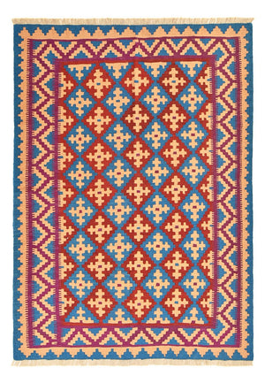 Kelim-tæppe - orientalsk - 202 x 149 cm - flerfarvet