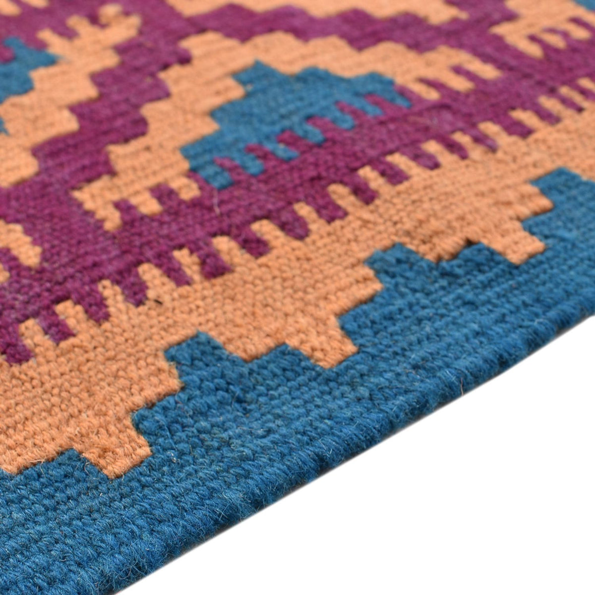 Kelim-tæppe - orientalsk - 202 x 149 cm - flerfarvet