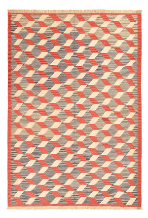 Kelim-tæppe - orientalsk - 246 x 174 cm - flerfarvet