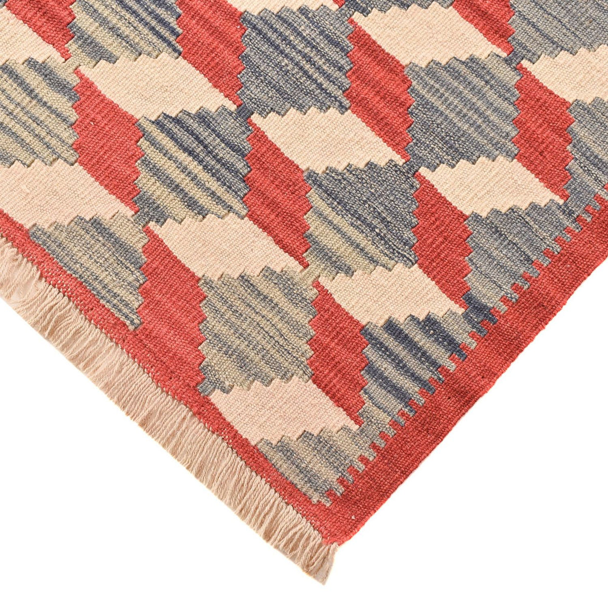 Kelim-tæppe - orientalsk - 246 x 174 cm - flerfarvet