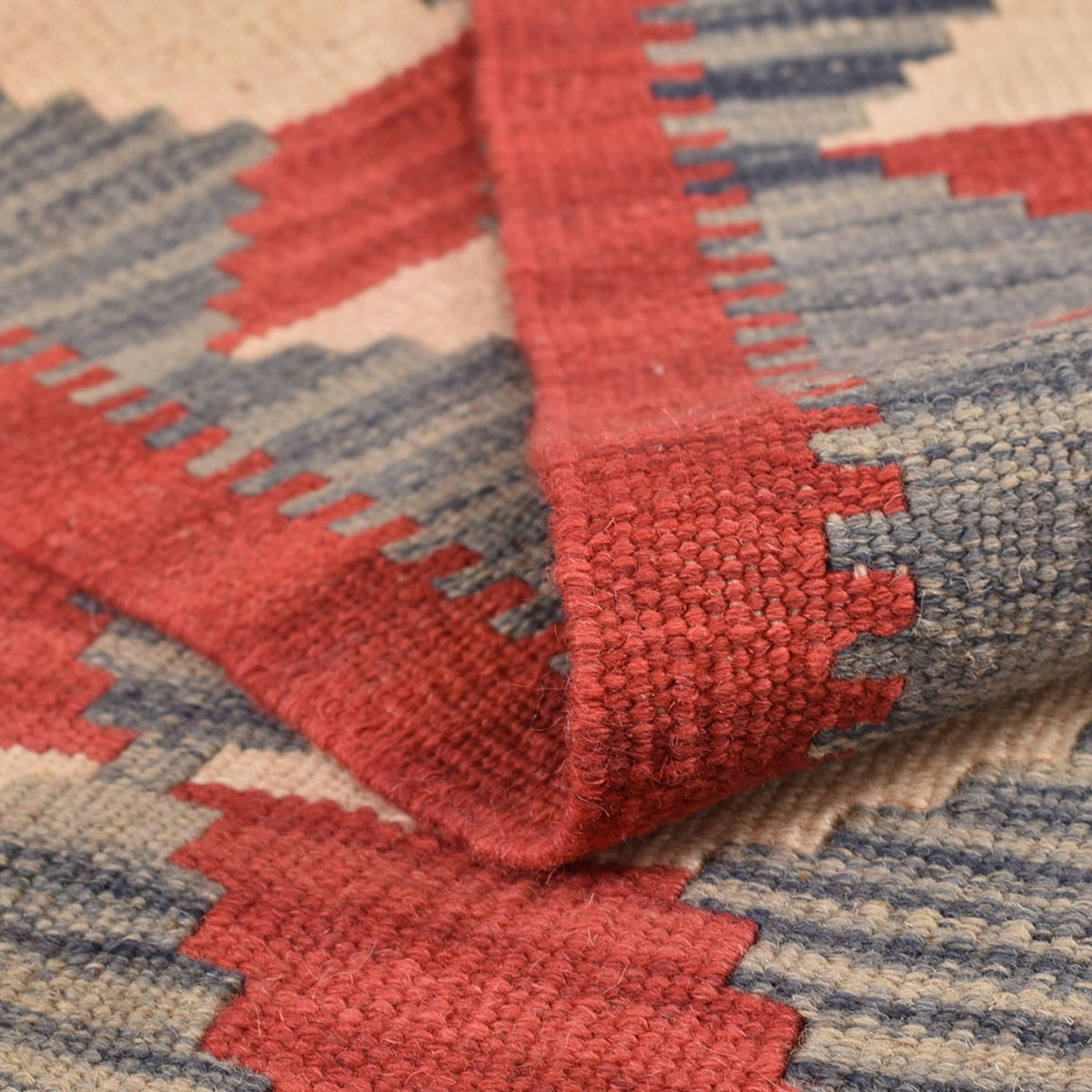 Kelim-tæppe - orientalsk - 246 x 174 cm - flerfarvet