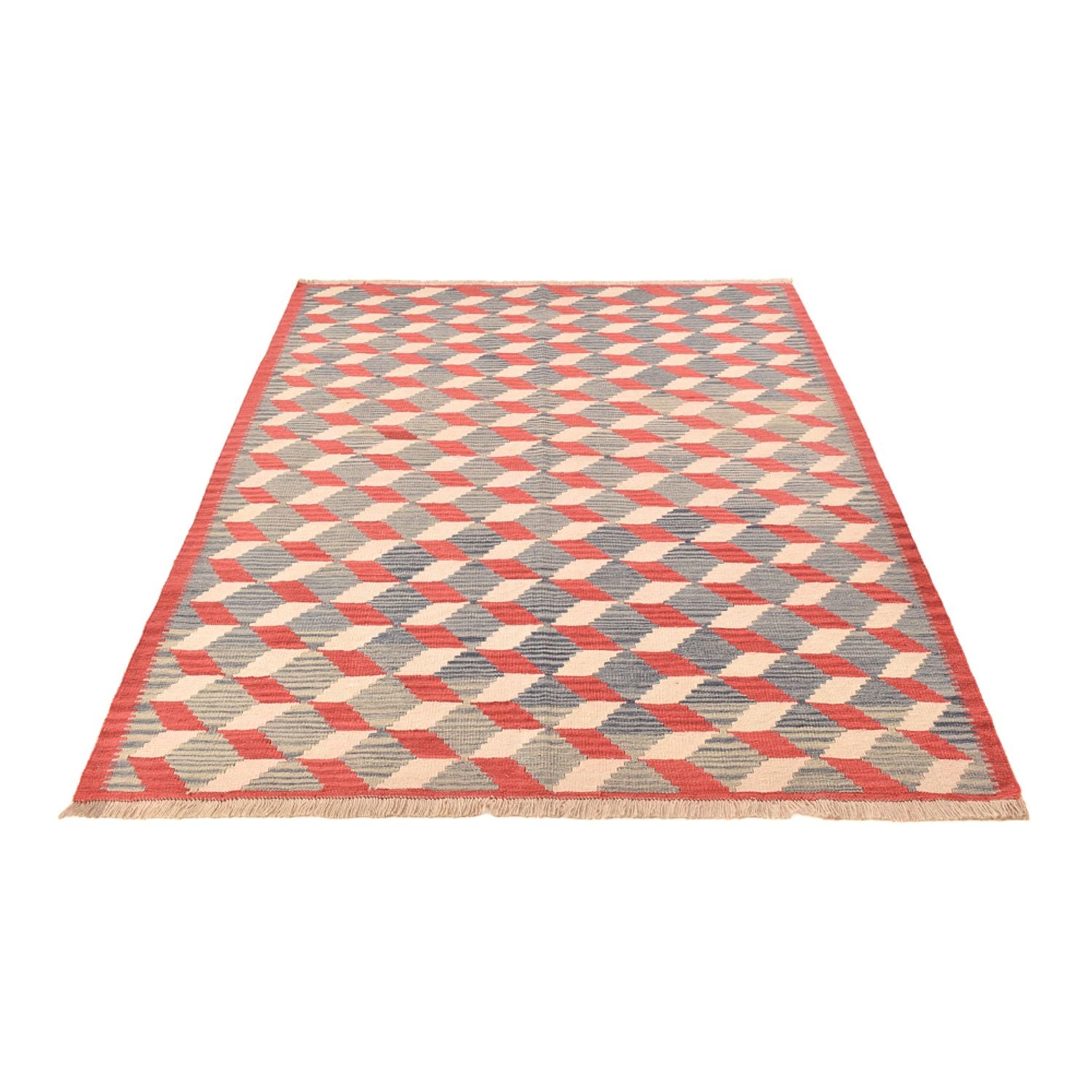 Kelim-tæppe - orientalsk - 246 x 174 cm - flerfarvet