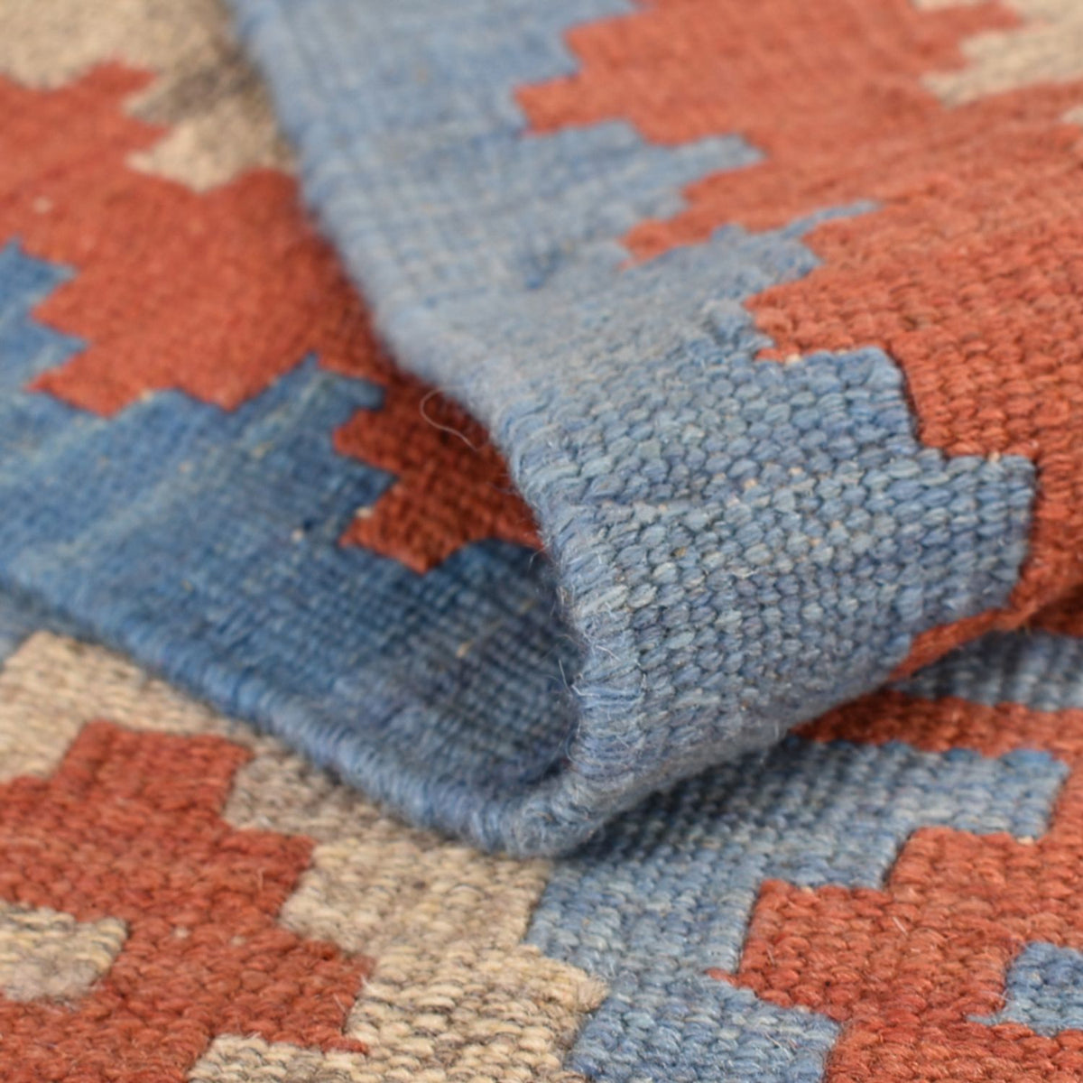 Kelim-tæppe - orientalsk - 243 x 181 cm - flerfarvet